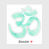 緑の水色のオブジェクトモデル記号 シール (シート)