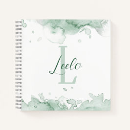 緑の水色のスケかわいらしッチ ノートブック