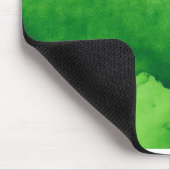 緑の水色のテクスチャの背景；手絵を描 マウスパッド (コーナー)