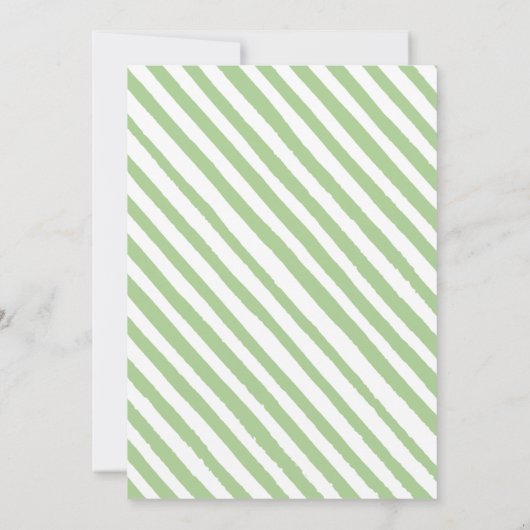 緑の水色のトラクターの誕生日の招待 招待状 (裏面)