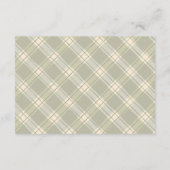 緑の水色の列車シャワーおむつラッフル エンクロージャーカード (裏面)