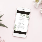 緑の水色の緑結婚の 招待状