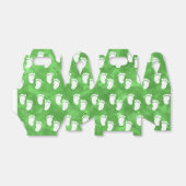 緑の水色ベビーシャワー足跡パターン フェイバーボックス (折り畳みなし)