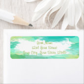 緑の水色ラベル ラベル (インサイチュ)