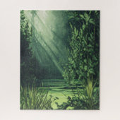 緑の水色 ジグソーパズル (縦)