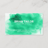 緑の水色 |ツリー 名刺 (裏面)