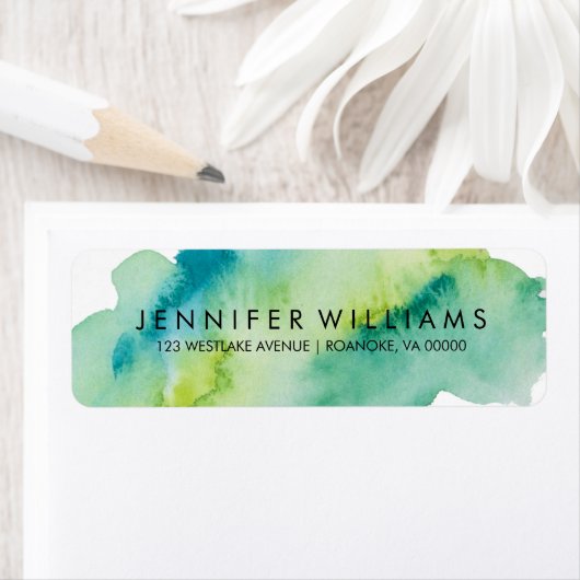 緑の水色 ラベル (インサイチュ)