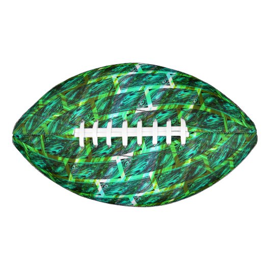 緑の汚れ、傷つき、格子か違うれんがか？ アメリカンフットボール (正面)
