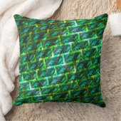 緑の汚れ、傷つき、格子か違うれんがか？ クッション (ブランケット)