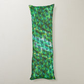 緑の汚れ、傷つき、格子か違うれんがか？ ボディピロー (裏面 (縦))