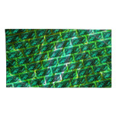 緑の汚れ、傷、グリッドまたはブリック違うス 枕カバー (裏面-右)