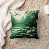 緑の池 クッション (ブランケット)