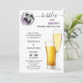 緑の泡とブルーのカップルが人にシャワー 招待状 (スタンド正面)