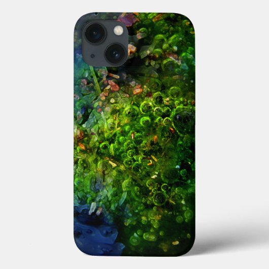 緑の泡の抽象芸術 Case-Mate iPhoneケース (裏面)