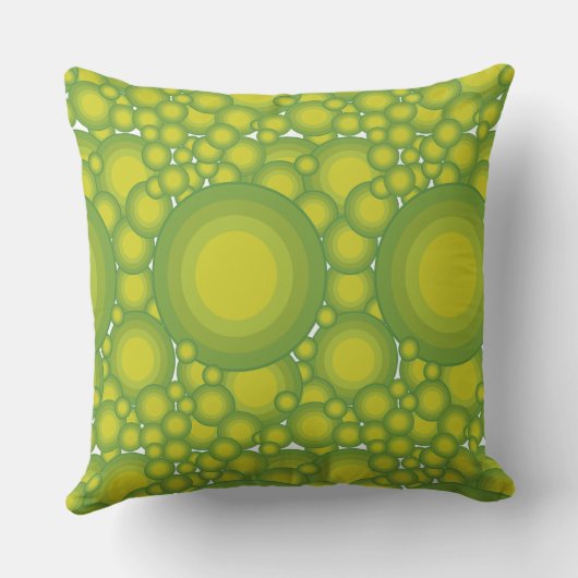 緑の泡 クッション (裏面)