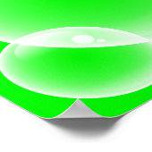緑の泡 ポスター (角)