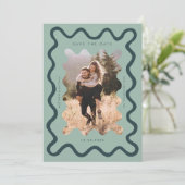 緑の波状の結婚枠 セーブザデート (スタンド正面)