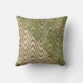 緑の波 クッション (裏面)