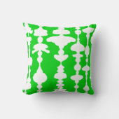 緑の波 クッション (正面)