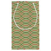 緑の波 スモールペーパーバッグ (裏面)