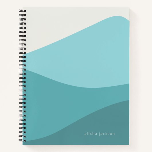 緑の波 ノートブック (正面)