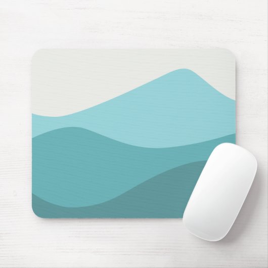 緑の波 マウスパッド (マウス)
