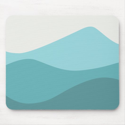 緑の波 マウスパッド (正面)