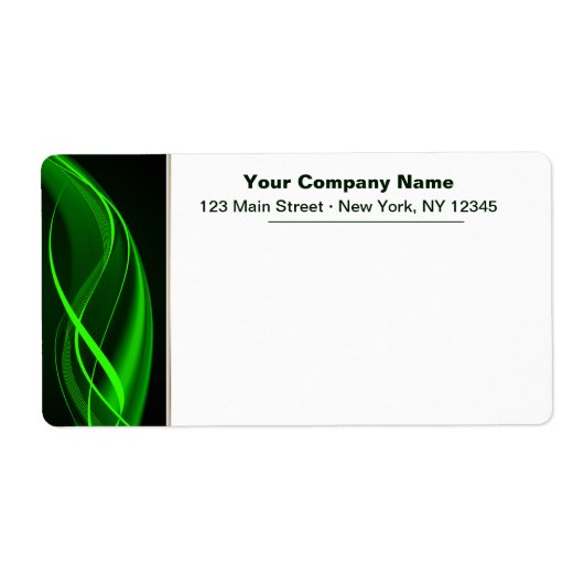 緑の波 ラベル (正面)