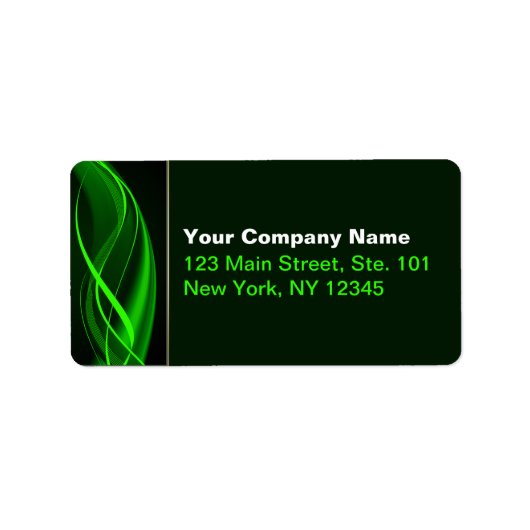 緑の波 ラベル (正面)