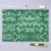 緑の波 薄葉紙 (クラフト)