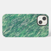 緑の波 iPhoneケース (裏面横)
