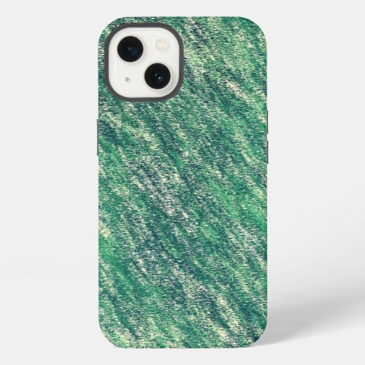 緑の波 iPhoneケース (裏面)