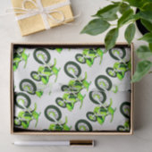 緑の泥付きバイクのバイクカスタムの色の背景 薄葉紙 (ギフト)