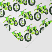 緑の泥付きバイクのバイクカスタムの色の背景 薄葉紙 (詳細)