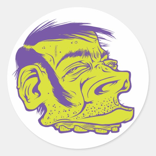 緑の泥 ラウンドシール (正面)