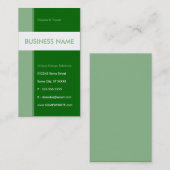 緑の流線 名刺 (正面/裏面)