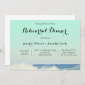 緑の海のリハーサルの夕食の招待状 招待状 (正面/裏面)