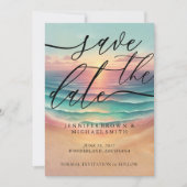 緑の海ビーチ水色シグネチャーサニー セーブザデート (正面)