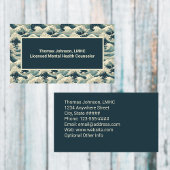 緑の海波心理療法士カウンセラーのヒーラー 名刺