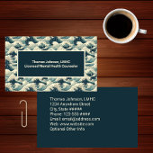 緑の海波心理療法士カウンセラーのヒーラー 名刺