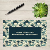 緑の海波心理療法士カウンセラーのヒーラー 名刺