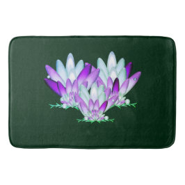 緑の海辺の蓮 バスマット