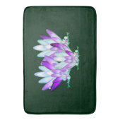 緑の海辺の蓮 バスマット (正面縦)