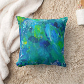 緑の海 クッション (ブランケット)