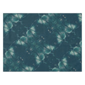 緑の淡い色のヤシの木の葉 テーブルクロス (正面(横))