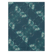 緑の淡い色のヤシの木の葉 テーブルクロス (正面)