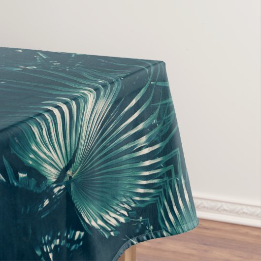 緑の淡い色のヤシの木の葉 テーブルクロス (インサイチュ)