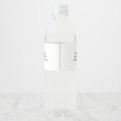 緑の淡い色の冬の松コーン水カラーブライダル ペットボトルラベル (裏面)