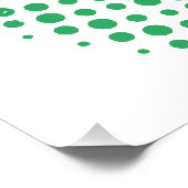 緑の渦にアボカド動揺してのかわいい漫画 ポスター (コーナー)