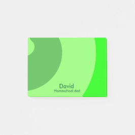 緑の渦巻き型ホームスクールパパ ポストイット